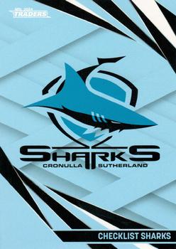 2024 NRL Traders Titanium #028 Cronulla Sharks Checklist Front